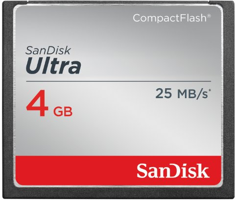 SanDisk Ultra Compact Flash 4 GB UDMA7 Memory Card up to 25 MB/s
