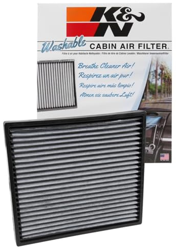 K&N Cabin Air Filter: Premium, Washable, Clean Airflow to your Cabin Air Filter Replacement: Designed for Select 2003-2015 CADILLAC (CTS-V, CTS, STS, SRX, STS-V), VF2043