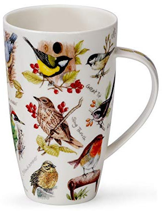DUNOON Tasse en forme de Henley avec motif « Birdlife »