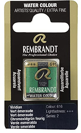 Rembrandt Watercolour Pan Viridian 616 (05866161)