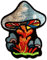 Catch the Patch Magic Mushroom Pilz - (Größe: 6 x 7,7 cm) Aufnäher, Bügelbilder, Aufbügler, Applikationen, Patches, Sticker zum Aufbügeln oder Aufnähen – für Kleidung, Taschen, Jacken