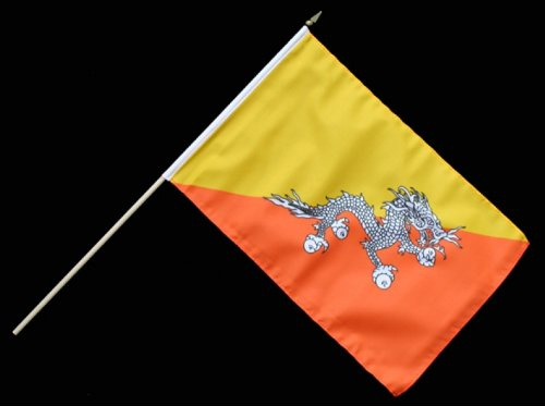 Everflag Stock-Flagge 30 x 45 : Bhutan