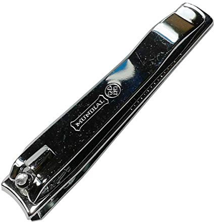 Mundial Coupe-ongles classique en acier au carbone plaqué nickel, World S/A, argent (121BL)
