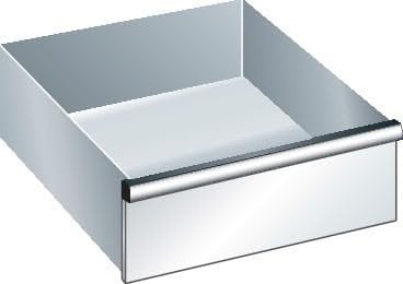 LISTA | Schublade | für Schrank-BxT 564 x 725 mm | Traglast 75 kg | Fronthöhe 150 mm | lichtgrau.
