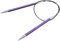 KnitPro K47105 Rundstricknadel, Aluminium, Lila, 60cm / 7mm