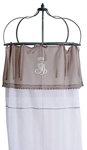 Unbekannt Französische Gardine Landhausstil Vorhang Schal 140x260cm Beige Schlaufengardine cbc114 Palazzo Exklusiv