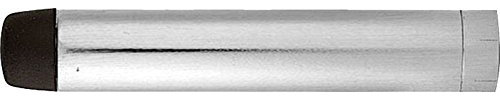 Round Projection Door Stop Concealed Fixings - Brushed Satin Chrome - 4 Inch 100mm