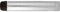 Round Projection Door Stop Concealed Fixings - Brushed Satin Chrome - 4 Inch 100mm