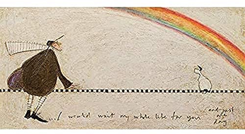 Sam Toft 'I Would Wait My Whole Life For You' Kunstdruck auf Leinwand,30 x 60 cm