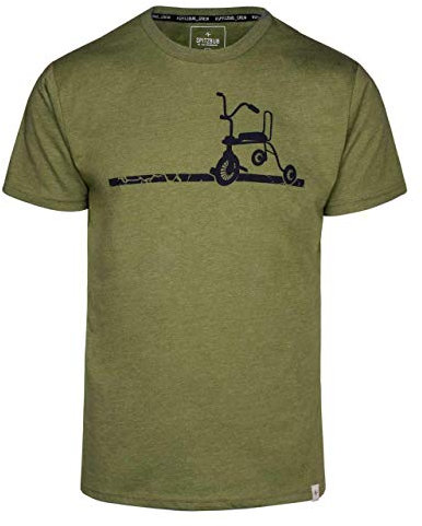 Spitzbub Herren T-Shirt Kurzarm Shirt Grün Erich, 3XL