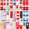 16 Packs Full Nail Wraps Christmas Nail Polish Stickers Christmas Tree Santa Snowflake Snowman Self Adhesive Nail Decals Stickers
