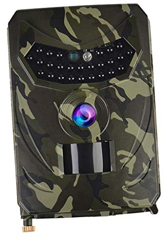 HomeDecTime Wildkamera Outdoor Überwachungskamera mit Nachtsicht Bewegungsaktiviertem Sensor, Wasserdicht Jagdkamera für Jagd - B, wie Beschreibung