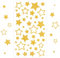 Bluelves Weihnachts Sticker,10PCS Gold Stern Stickers,420 x Glitzer Gold Weinachten Sterne Aufkleber, Selbstklebende Weihnachtsdeko, für Scrapbook Fotoalbum Handwerk Crafts Making
