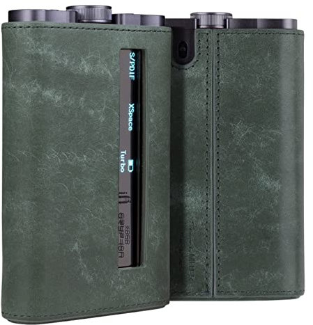 Miter Case Schutzhülle für iFi Audio xDSD Gryphon Pro / Gryphon dac, handgefertigt, italienisches Pueblo-Leder, Grün