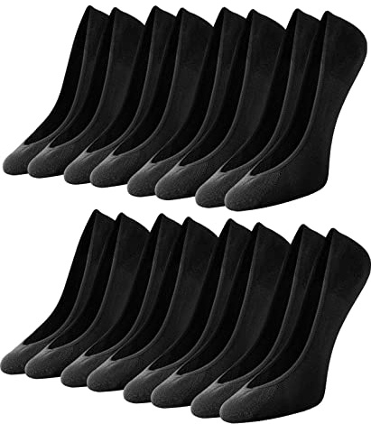 Toes Home Füßlinge Ballerina Socken Damen 8 Paar, Unsichtbare Sneaker Socken Damen Füsslinge mit Rutschfest Silikon No Show Atmungsaktiv Halbsocken