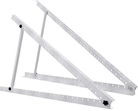 UISEBRT Lot de 2 Supports de Panneau Solaire 104 cm - Support d'Inclinaison Pliable - Fixation pour Toit de Bateau, Camping-Car