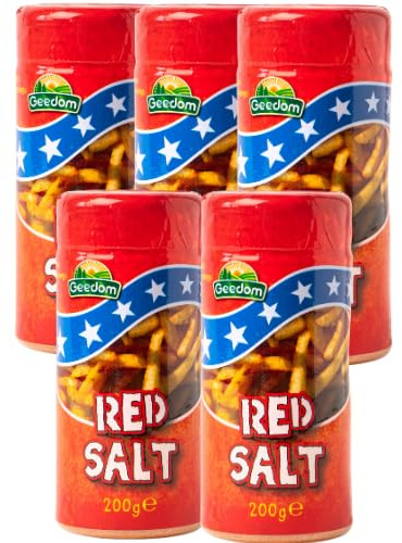 Spicy Red Salt for Chips Seasoning Vegetarian No Artificial Colours Flavouring Preservatives and MSG (5 Pack (1000g))