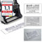 Ersatz Stempelplatte Textplatte Jede Größe und für alle Modelle TRODAT Professional 5200 5203 5204 5205 5206 5207 5208 5211 (Professional 5207 Größe 60 x 40 mm)