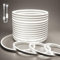 BAGZY Striscia LED Neon 2 Metri, 220V Tubo LED Flessibile Esterno Impermeabile IP65 Nastri LED Luminosa 120 LED/M Corda Stringa Lampada, con Alimentatore di rete e Controller (Bianco)