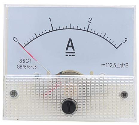 Pannello di Corrente Analogico, 85C1 DC da 0 A 3 A Misuratore di Corrente Ad Alta Precisione Misuratore di Corrente ABS Tipo di Puntatore Amperometro