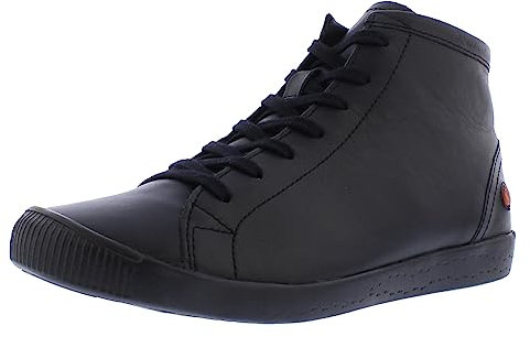 Softinos Damen Boots IBBI, Frauen,Schnürstiefel,schnürboots,kurzstiefel,winterstiefel,winterschuhe,Schwarz (BLACK),36 EU / 3.5 UK