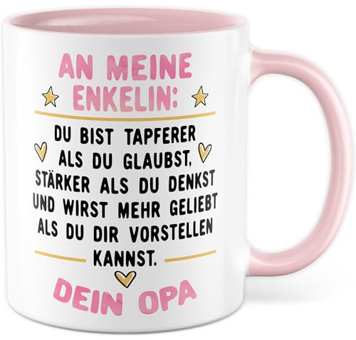 Tazza regalo nonno nipote, idea regalo per il nonno, idea regalo motivazionale, tazza per caffè, ispirazione, compleanno, Natale, nipote, nipote, opi