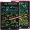 2 Pack Tablette d'écriture LCD de 12 Pouces, Electight Enfants Tablettes Graphiques avec Fonction de Verrouillage & D'effacement, Tablette Dessin Enfant Protection des Yeux, Educatif Cadeau, Rose