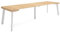 Skraut Home | Table Console Extensible | Console Meuble | 300 | pour 14 Personnes | Pieds en Bois | Style Moderne | Chêne