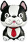 Ballonim® Hund Bulldogge Schwarz ca. 70 cm Luftballons Folienballon Party DekorationGeburtstag