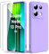Byvuwiay Funda Compatible con Xiaomi Redmi Note 13 Pro 5G / Poco X6 5G, con 2 Piezas Cristal Templado, Carcasa de Líquida TPU Anti-Choque, Carcasa Xiaomi Redmi Note 13 Pro 5G, Lila