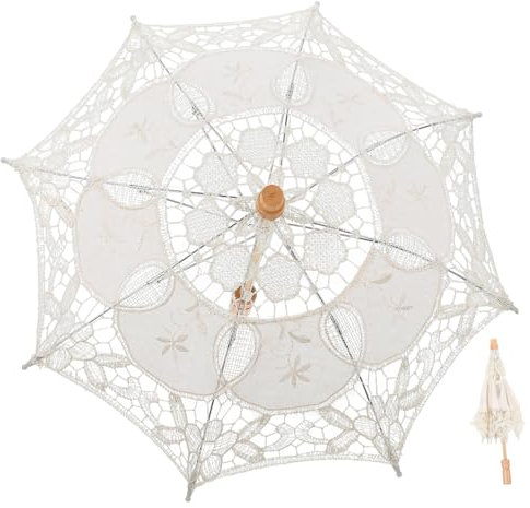 GALPADA Lace Parasol Regenschirm Für Hochzeiten Vintage-dekoration Kleine Für Fotografie Und Besondere Anlässe