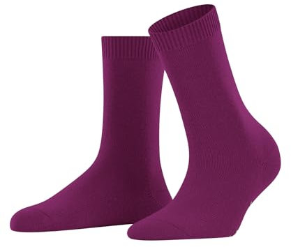 FALKE Women's Cosy Wool W So Viscose Cashmere Plain 1 Pair Socks, Pink Berry 8390, 2.5-5