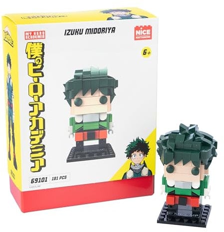 Nice Mattoncini - My Hero Academia, Held Izuku Midoriya zum Bauen mit Bausteinen