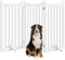 Yaheetech Barrière de sécurité sans perçage autoportante Pliable Parc pour Chien en Bois 151,5×90,5×2cm Barrière Chien Intérieur Parc Chiot Clôture pour Animaux de Compagnie