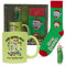 Culture Fly Rick & Morty Kaffeetassen-Geschenkset für Frauen und Männer, 3-teiliges Tasse, Socken, Weihnachtsdekoration, Geschenkset, lustige Charaktere, Weihnachtstassen Set, Strumpfleider, weißer