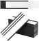 QWORK® 40 Pezzi Porta Etichette Magnetiche 30x100 mm, Scrivibili Con Pellicola Protettiva in Plastica Trasparente per Scaffali Metallici Armadietti e Lavagne Bianche