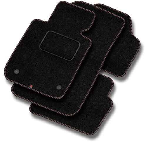 MOTOS Standard Velours-Fußmatten passend für Opel Insignia B II ab 2017 - Standard, Gewebt, Braun fußmatten Auto - Erleben Sie neuen Fahrkomfort mit einem Automatten Satz für Ihr Auto