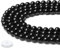 QINJIEJIE Obsidian Perlen 8mm mit Loch Edelstein Perlen Zum Basteln Runde Kristall Beads 50 Stück Schwarze Glasperlen Perlen für Armbänder Erwachsene DIY Halskette Schmuckherstellung