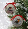 Robin Decoupage Baubles - Traditional Christmas Tree Ornaments - 75mm Glossy Baubles - Boxed