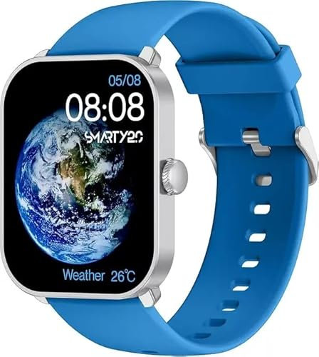 NADIR Smarty 2.0 SW098H Smartwatch für Herren, Amoled-Display, Armband aus Silikon, Hellblau
