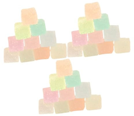 KOMBIUDA 30stücke Leuchtende Würfelzucker Charms Nachtleuchtend Simulierter Würfelzucker Für DIY Bastelarbeiten Tischdekor Kunstsüßigkeiten Anhänger Mixte Farbe