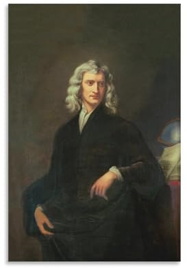 Isaac Newton Physiker Poster, Gemälde, Leinwand, Wandkunst, Wohnzimmer, Poster, Gemälde, 30 x 45 cm