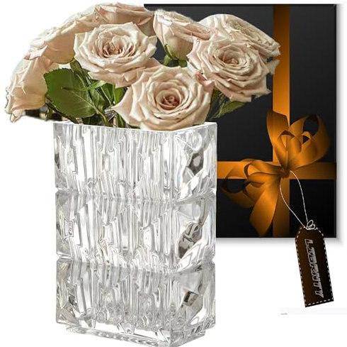 LIBRNTY en Verre, decoratif, en Verre Clair Colorée, en Verre Haut Moderne, décoratif Gradient Multicolore pour Bureau,pour la Maison ou Le Bureau,Une Pendaison de crémaillère (Transparent)