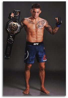 Zyfene Dustin Poirier Poster sur toile Motif étoiles de boxe 20 x 30 cm