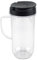 Pexorin Repuesto de Vaso Alto de 22 oz con Tapa abatible for Llevar, for licuadoras Magic Bullet MB1001 de 250 W Cuchilla para batidora