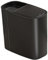 YWJLQH Papelera de Baño Rectangular, Pequeña Y Compacta, con Tapa, 12 L, para Dormitorio, Sala de Estar, Cuarto de Manualidades, Inodoro, Negro, tal como se describe