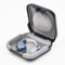 Hearing Aid Case, Black Hearing Aid Battery Case Large Capacity Fall Prevention Portable Storage Box for Outdoor Travel, Battery