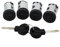 Szwaldaper Jeu de barillets de Serrure de Porte, for Fiat, Scudo, citroën, XM XANTIA SYNERGIE expédition Jumpy 1995-2007 9170.AY 4162C9 Serrure de Porte de Voiture(4pcs Barrel)