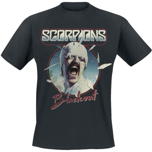 Scorpions Blackout Tour 1982 Männer T-Shirt schwarz Band-Merch, Bands