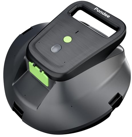 (Upgrade 2026) Pondee X1 Robot Piscina Senza Fili, Aspiratore 120 Min Autonomia, Auto-Parking, Ricarica Rapida 2,5h, per Piscine Fuori Terra e Interrate fino a 80 m²